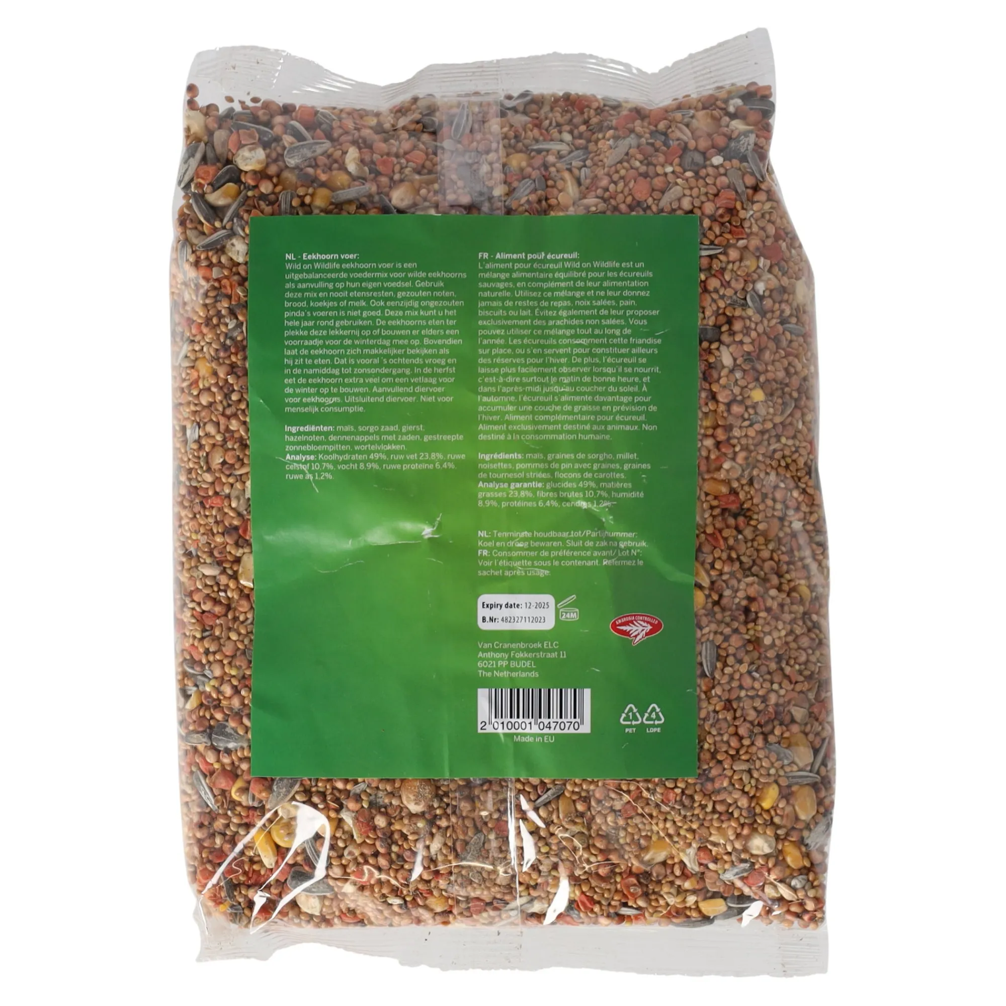Smulti Knaagdiervoer>Eekhoornvoer 1kg