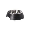 Friendly Pet Drink- En Voerbak Hond>Eetpot hond ribbel zwart 160ml