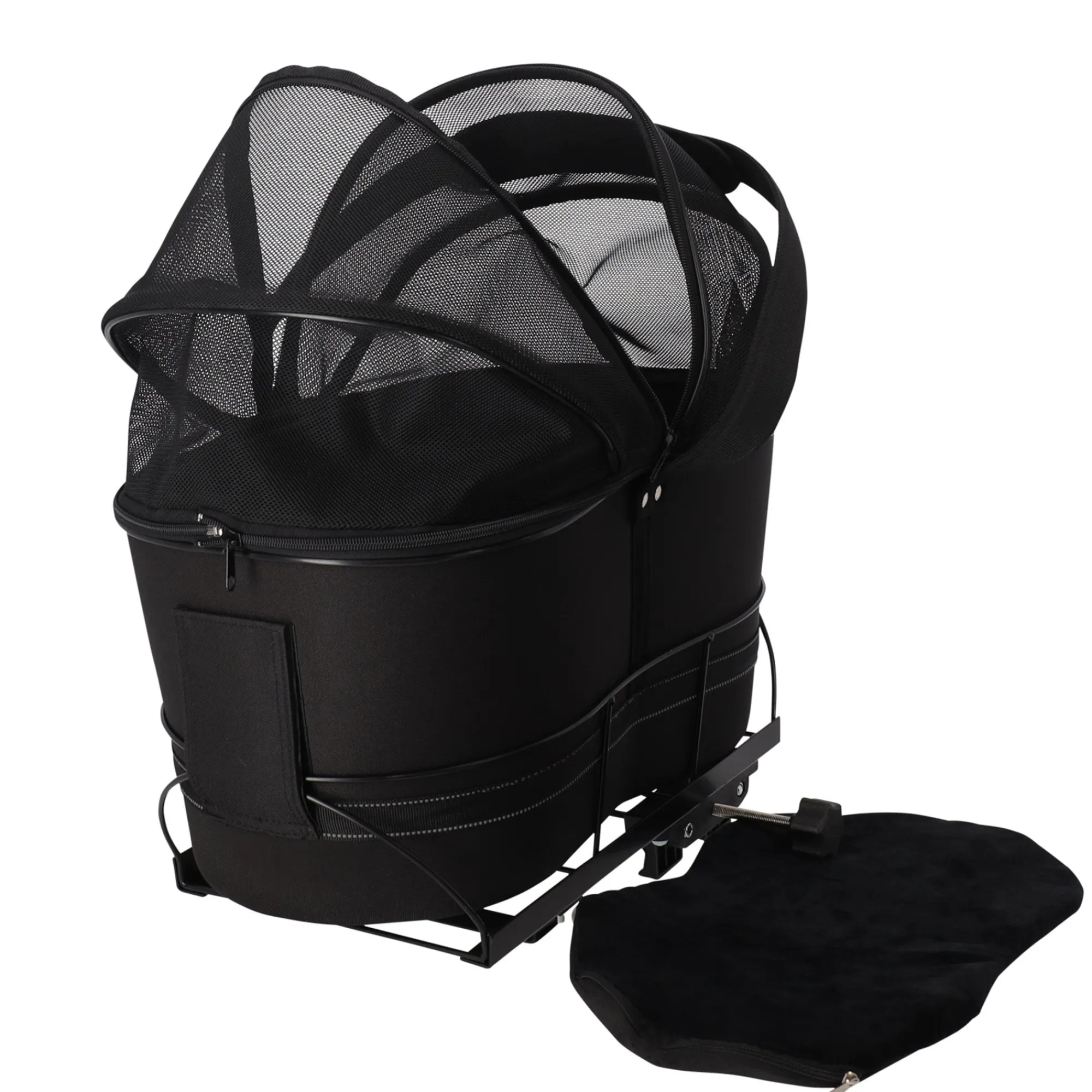 Friendly Pet Fietsspullen|Reizen Hond>Fietsmand achter 42x48x29cm zwart