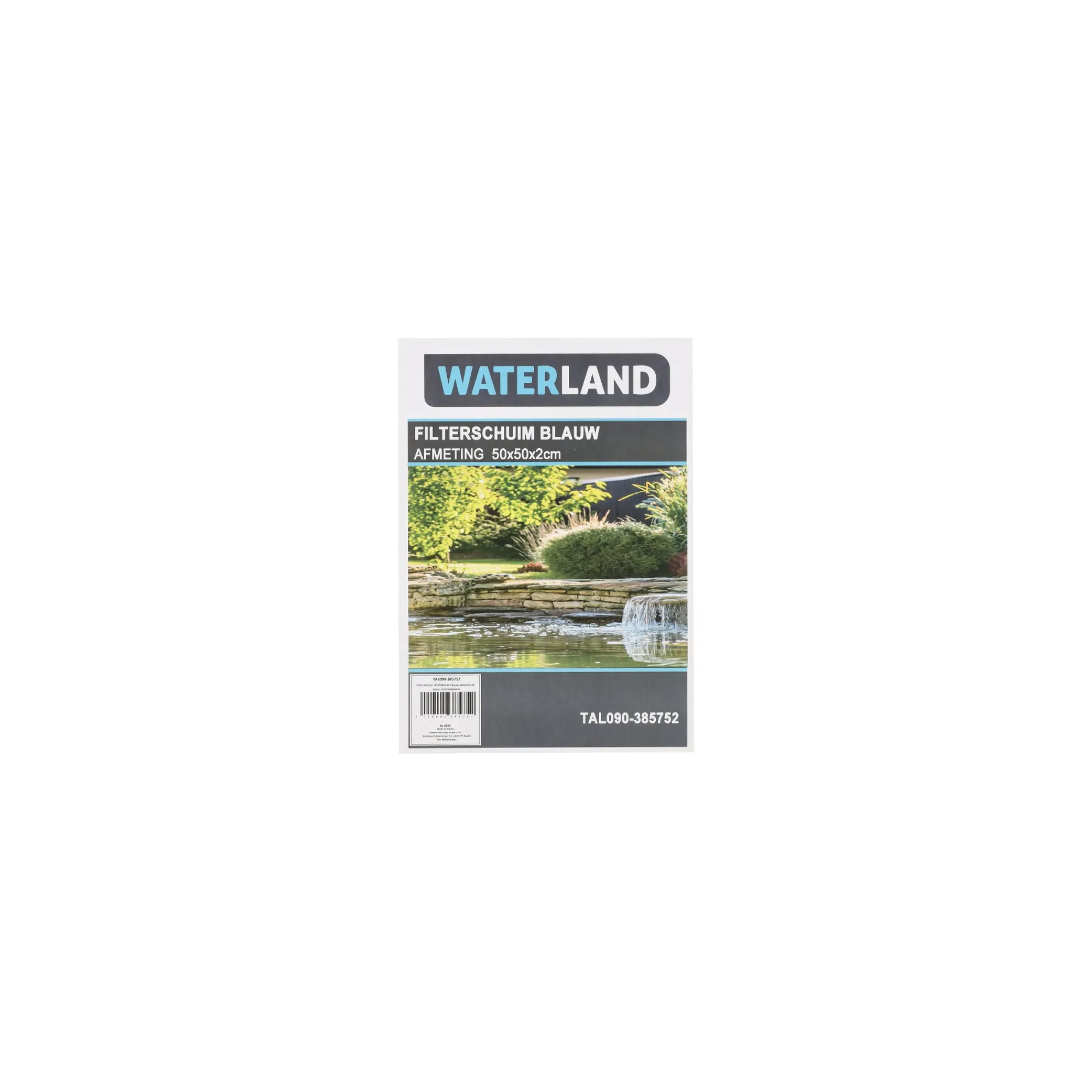 Waterland Vijver>Filterschuim 50x50x2cm blauw