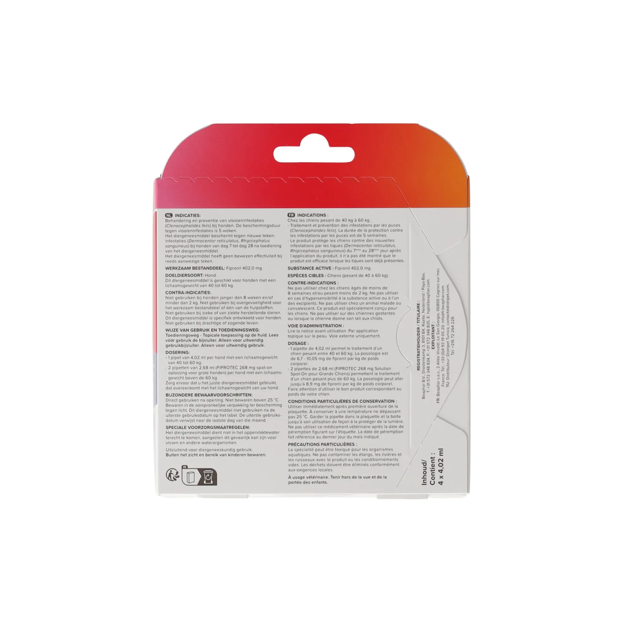 Beaphar Hondenverzorging>Fiprotec hond 40-60kg