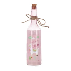 Woondecoratie>Fles deco LED lama luiaard 29 cm