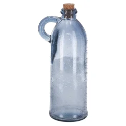 Woondecoratie>Fles glas Sitia grijs 22 x 8 cm