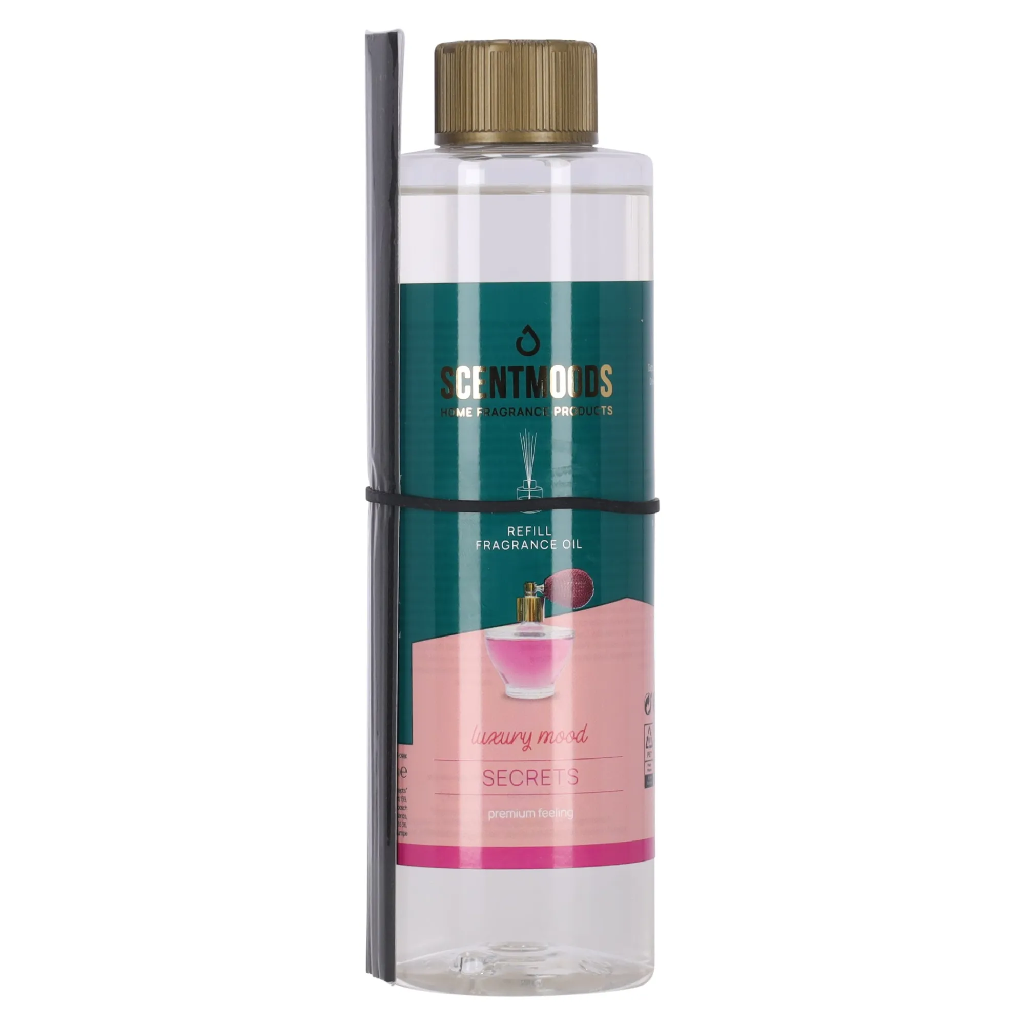 Scentmoods Kaarsen>Geurstokjes refill secrets 400ml