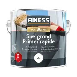 Finess Muurverf>Grondverf sneldrogend wit 2.5L