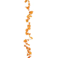 Kunstplanten En Kunstbloemen>Guirlande blad maple oranje 175 cm
