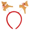 Kerstkleding>Haarband kerst gewei rood
