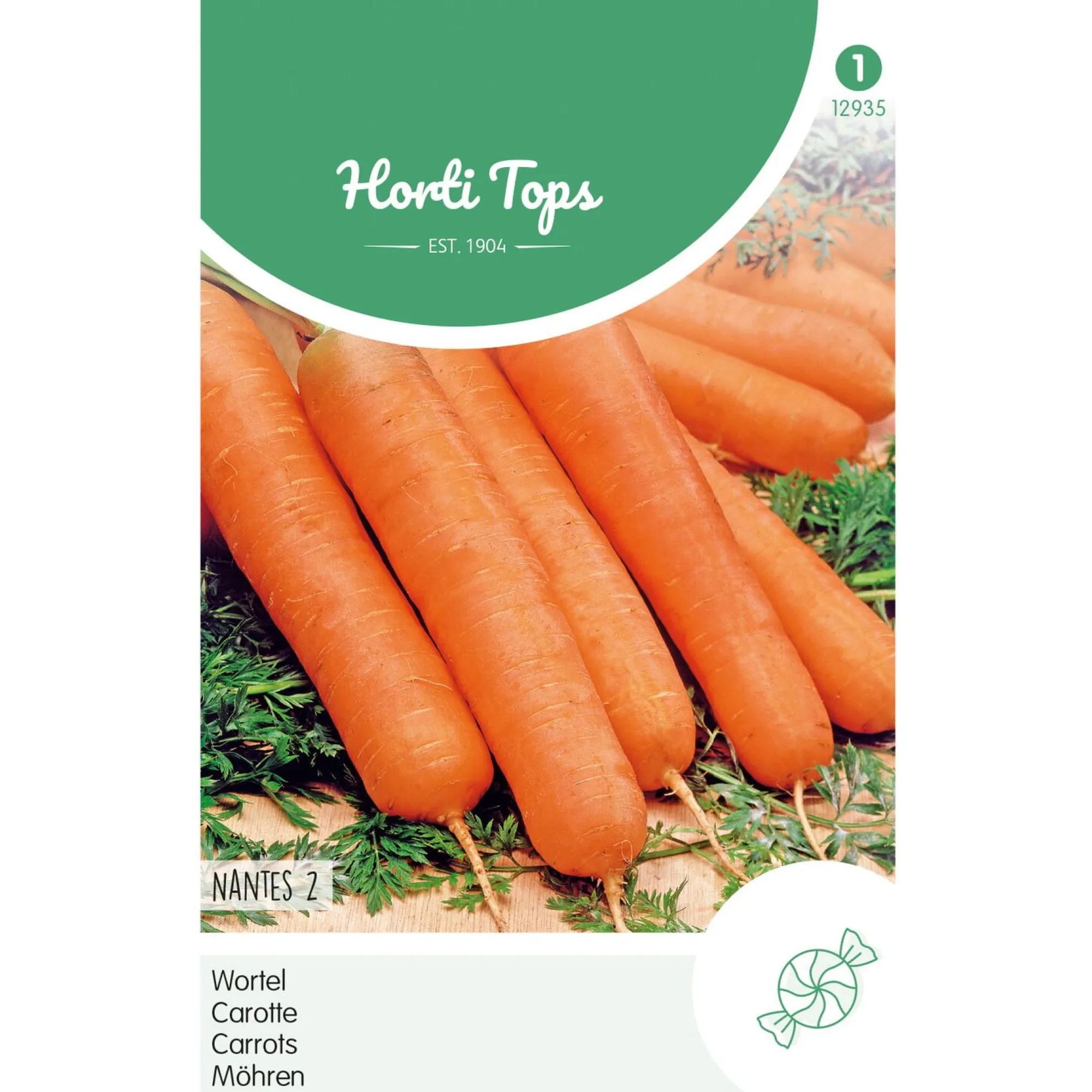 Horti Tops Moestuin>Halflange Wortelen Nantes