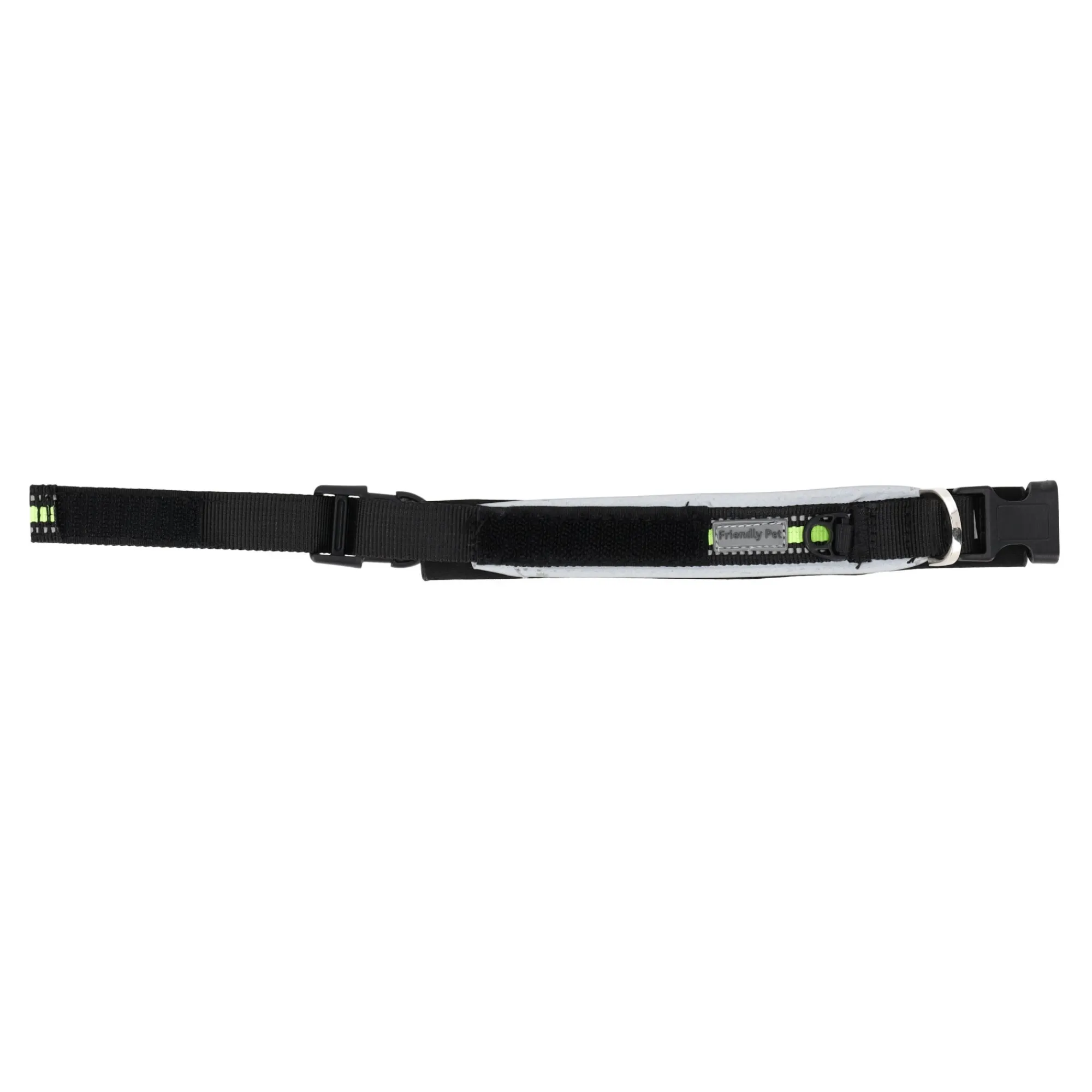 Friendly Pet Hondenriem>Halsband clip reflec 25mmx22-26cm