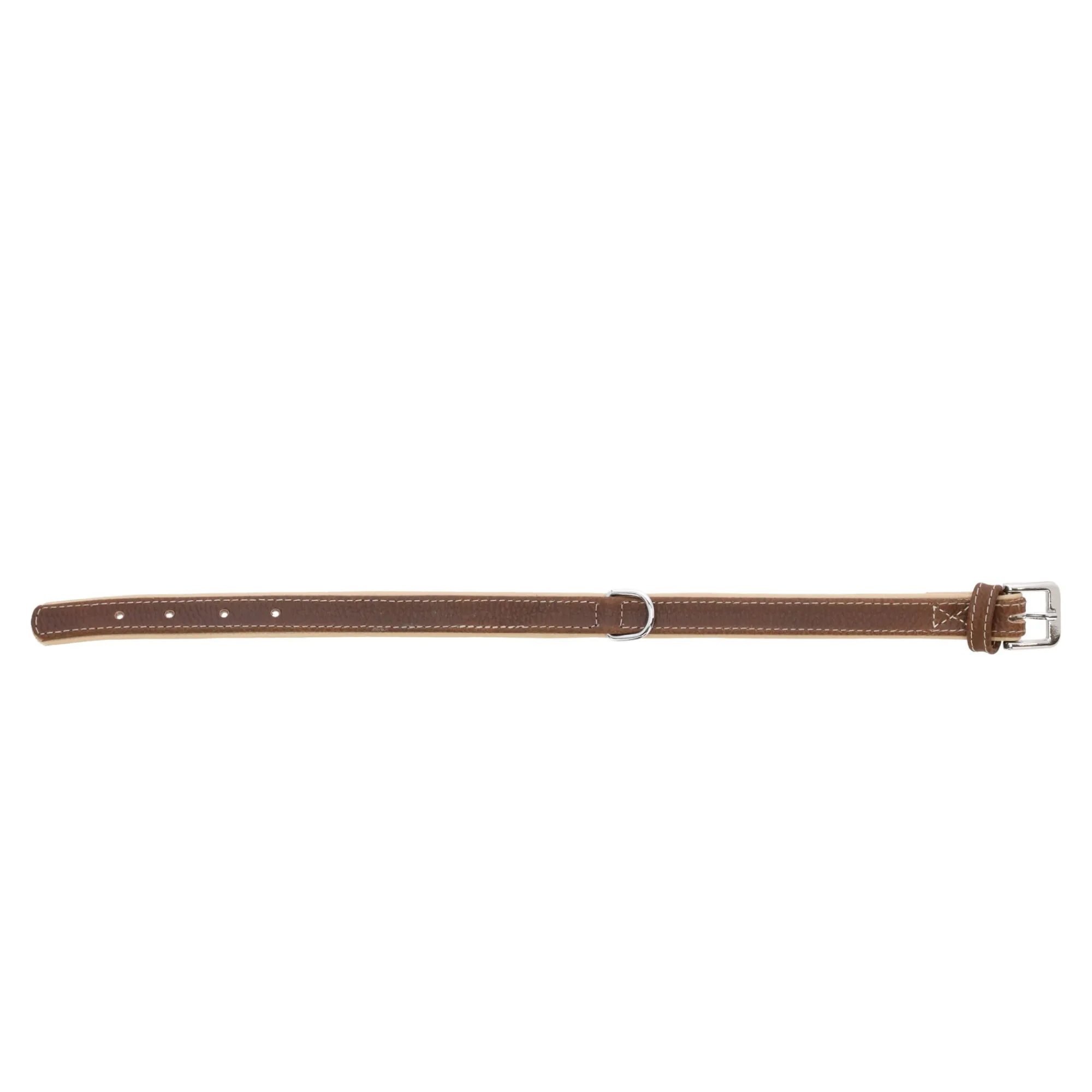 Flamingo Hondenriem>Halsband comfort bruin M 32-39 cm