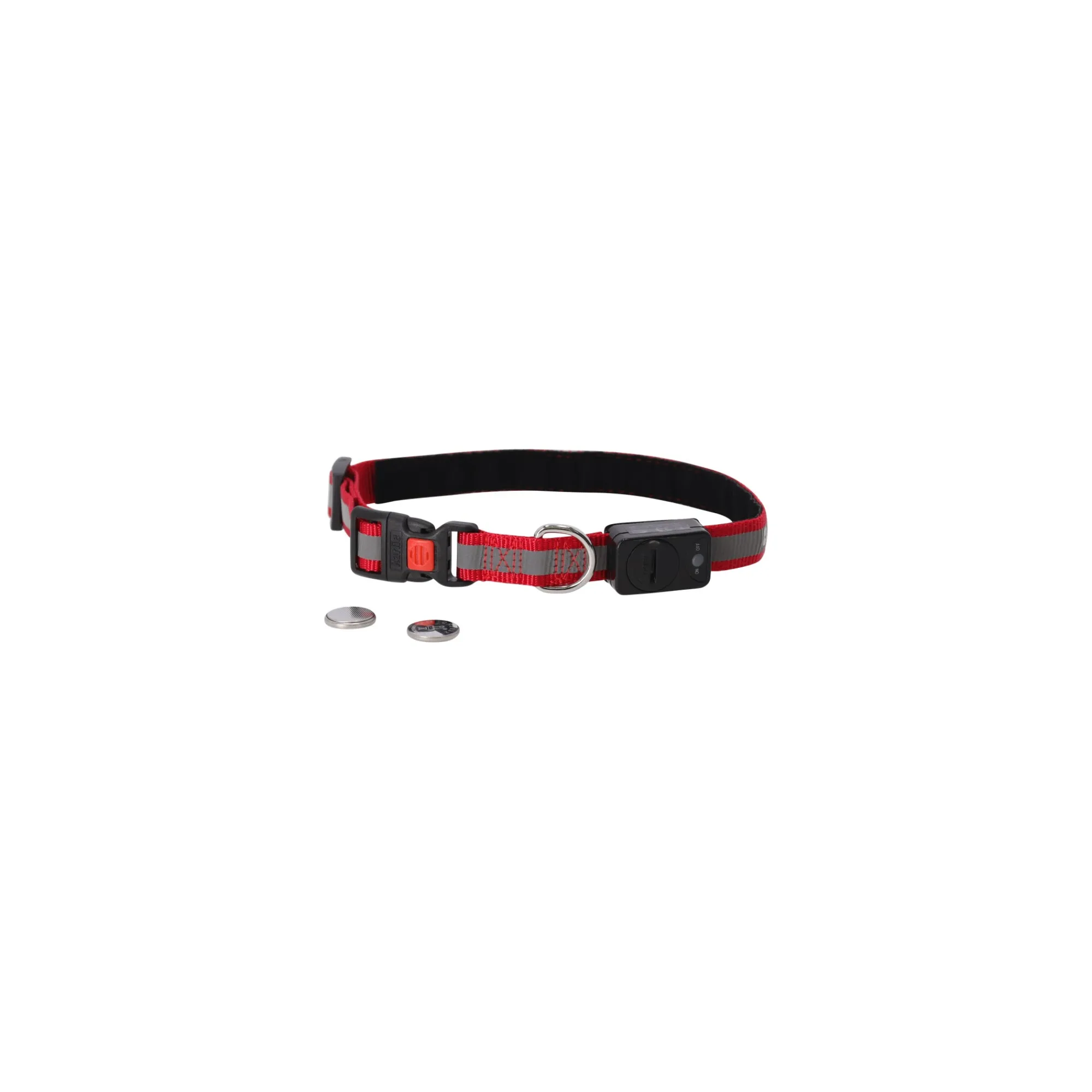 Karlie Flamingo Hondenriem>Halsband LED Vaalo RD 20mm 40-55cm