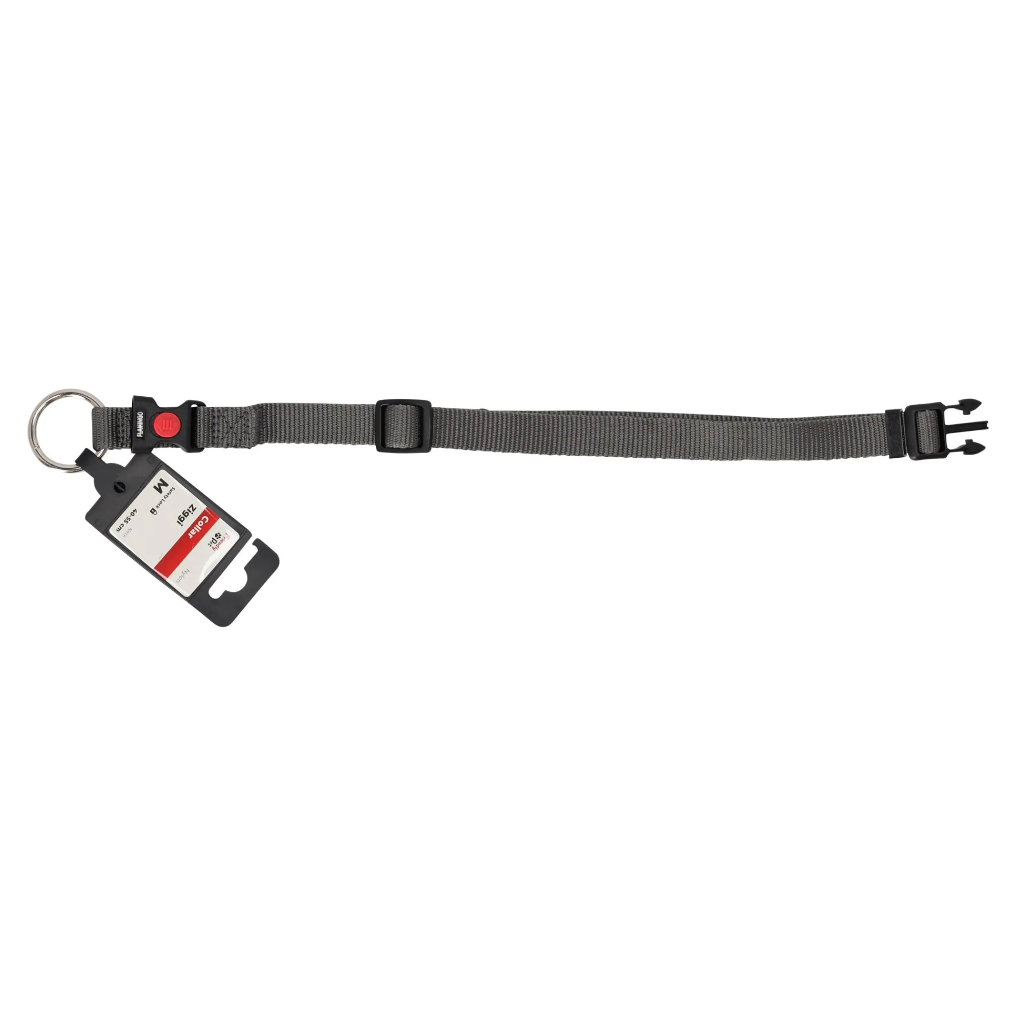 Friendly Pet Hondenriem>Halsband Ziggi donkergrijs XXS 10mm 15-25cm FP
