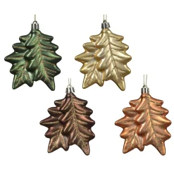 Kerstballen|Kerstdecoratie>Hanger blad 9 cm