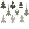 Kerstballen|Kerstdecoratie>Hanger boom vilt groen 18 cm
