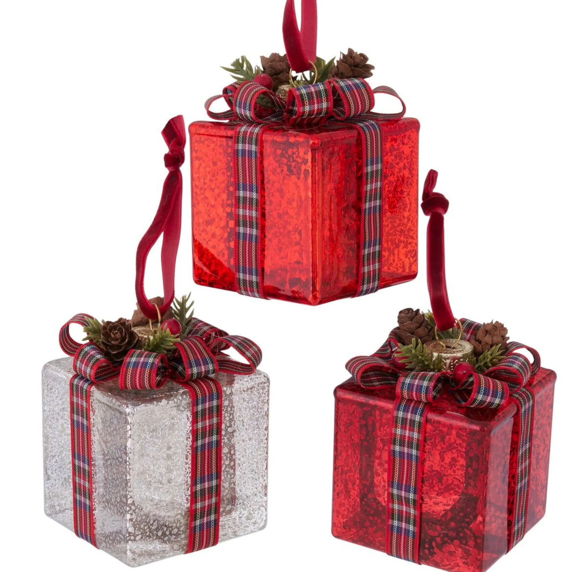 Boltze home Kerstdecoratie|Kerstballen>Hanger cadeau Giveo 8cm