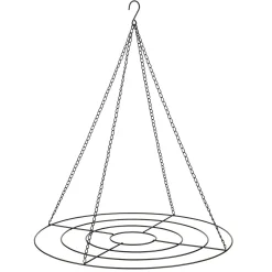 Mica Decorations Kerstdecoratie|Kerstballen>Hanger deco cirkel zwart 60 cm