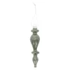 Kerstdecoratie|Kerstballen>Hanger glas pegel 13 cm groen