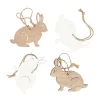Natural Collections Pasen>Hanger hout pasen 7cm 4st