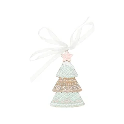 Kerstdecoratie|Kerstballen>Hanger kerstboom ster gingerbread 9 cm