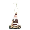 Kerstdecoratie|Kerstballen>Hanger kerstman step 11 cm