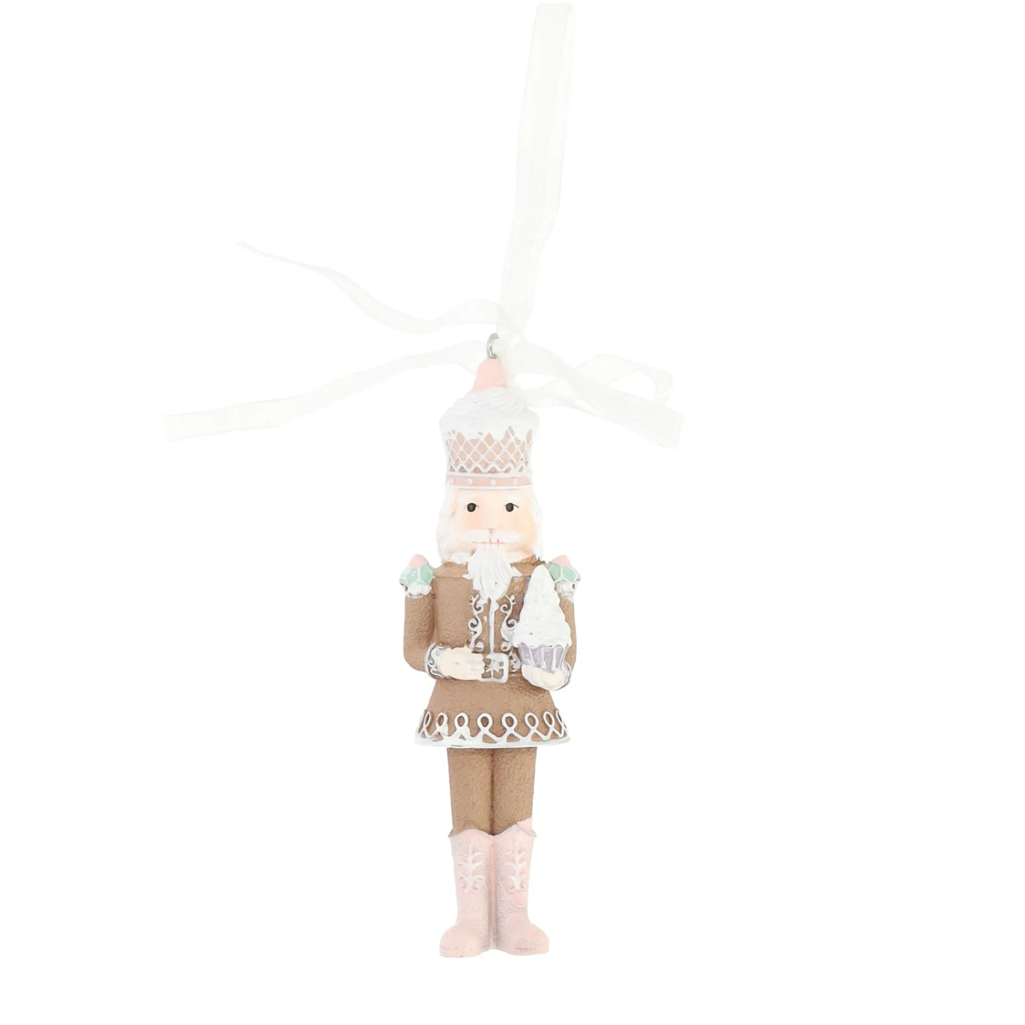 Kerstdecoratie|Kerstballen>Hanger notenkraker gingerbread 12 cm
