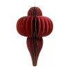 Decoris Kerstdecoratie|Kerstballen>Hanger papier pegel rood 15 cm