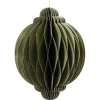 Decoris Kerstdecoratie|Kerstballen>Hanger papier pegel ui groen 15 cm