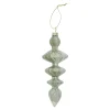 Kerstballen|Kerstdecoratie>Hanger pegel groen 5 x 15 cm