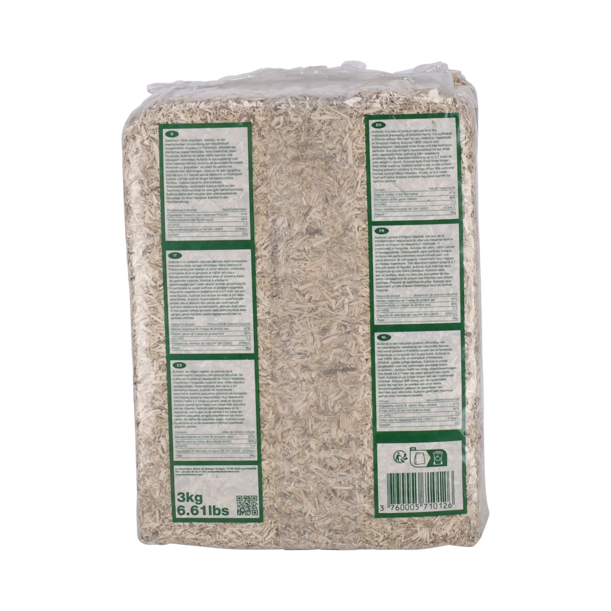 Aubiose Bodembedekking Kooi>Hennep strooisel 3kg