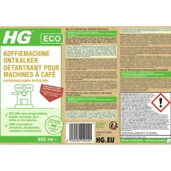 HG Schoonmaken>ECO koffiemachine ontkalker citroenzuur 0.5L NL/BE