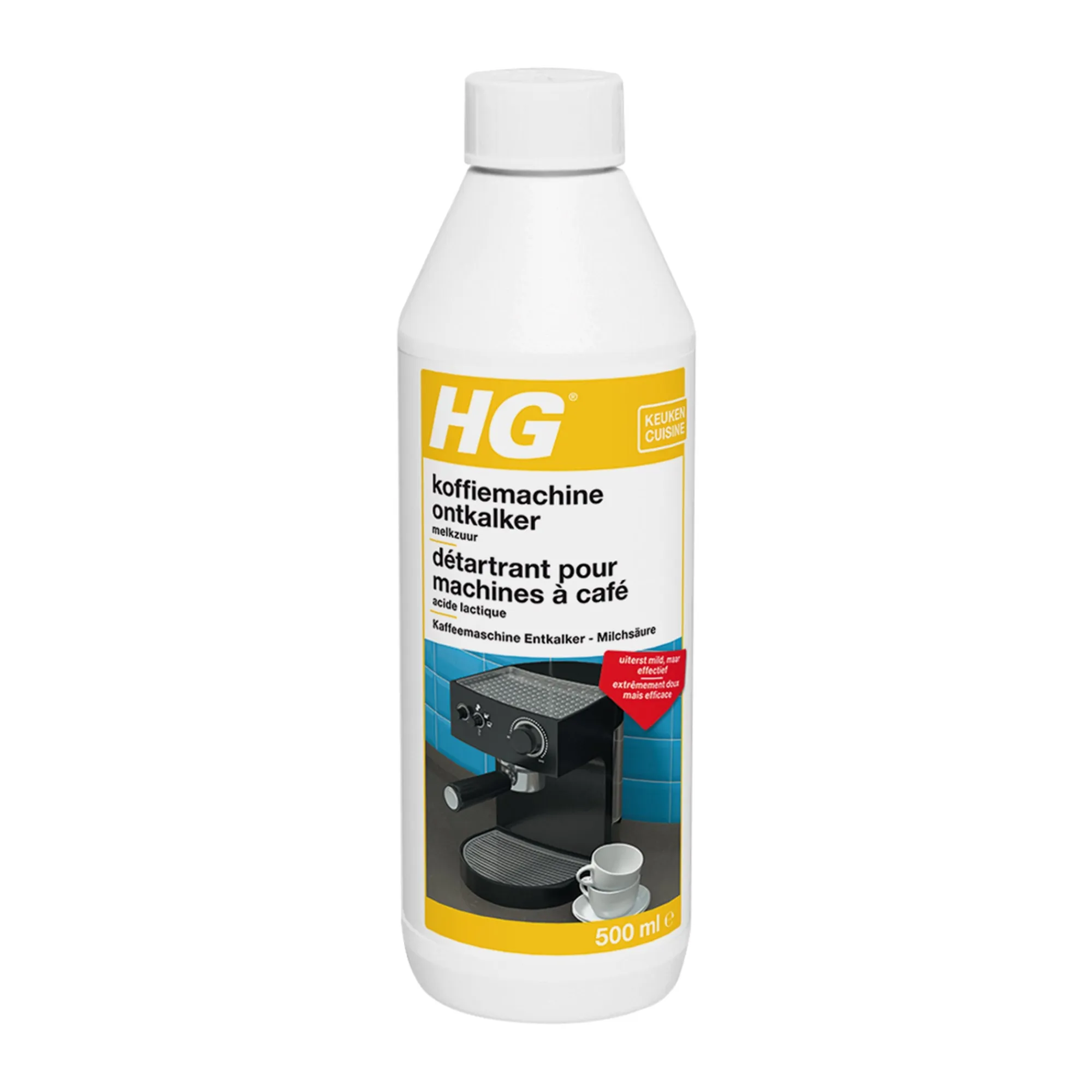 HG Schoonmaken>koffiemachine ontkalker melkzuur