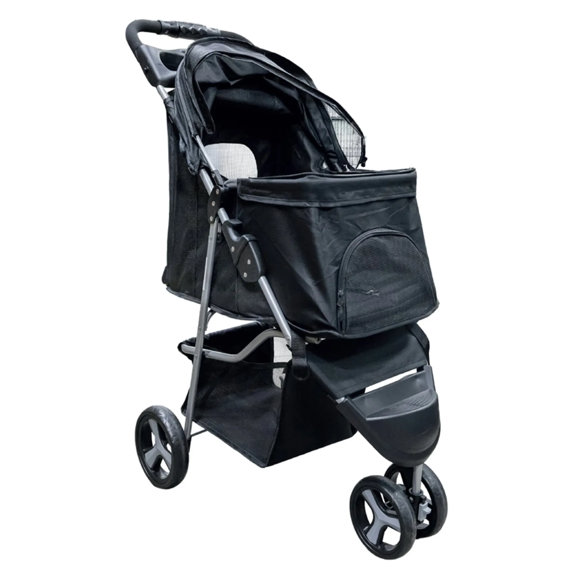 Friendly Pet Reizen Hond>Hondenbuggy 3-wiel zwart 47x100x80cm