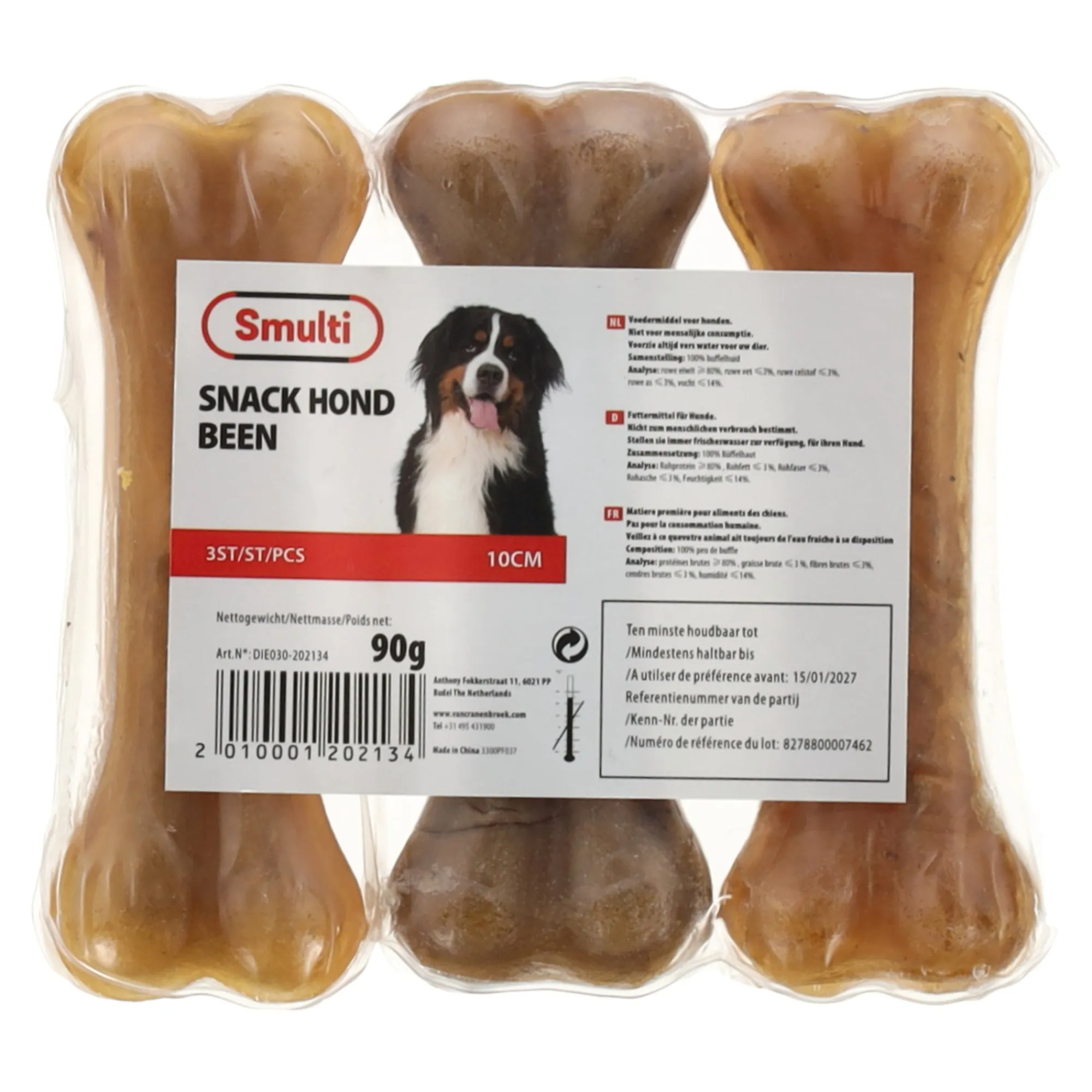 Smulti Hondensnacks>Hondensnack been 11cm 3st