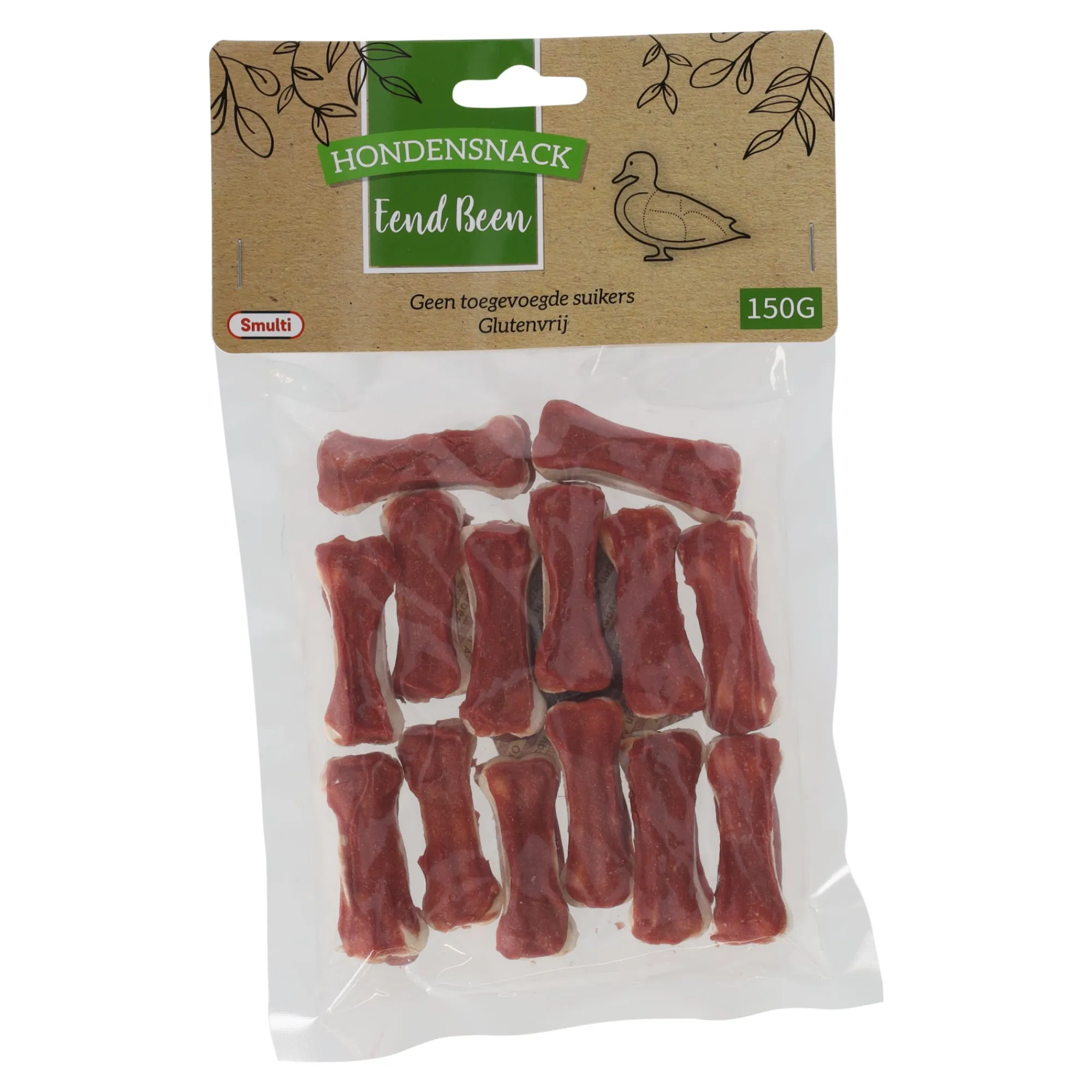 Smulti Hondensnacks>Hondensnack been eend 5cm 150G