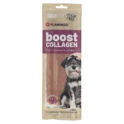 Flamingo Hondensnacks>Hondensnack boost kip met collageen 70 g