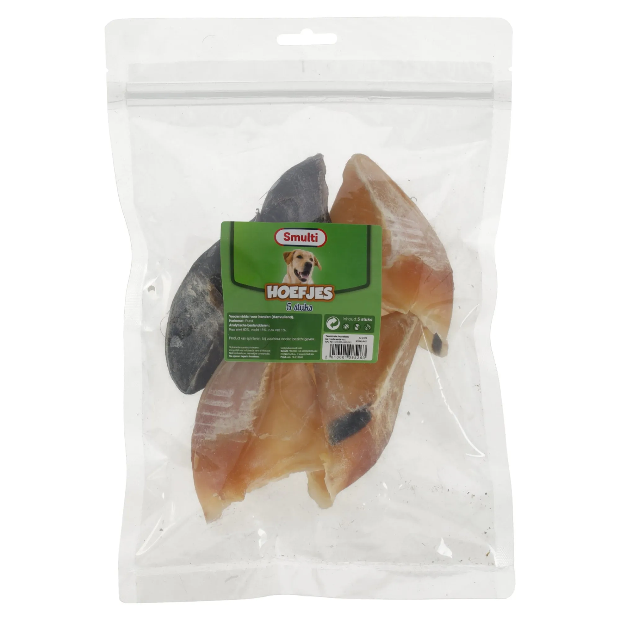 Smulti Hondensnacks>Hondensnack kalfshoef leeg 5st