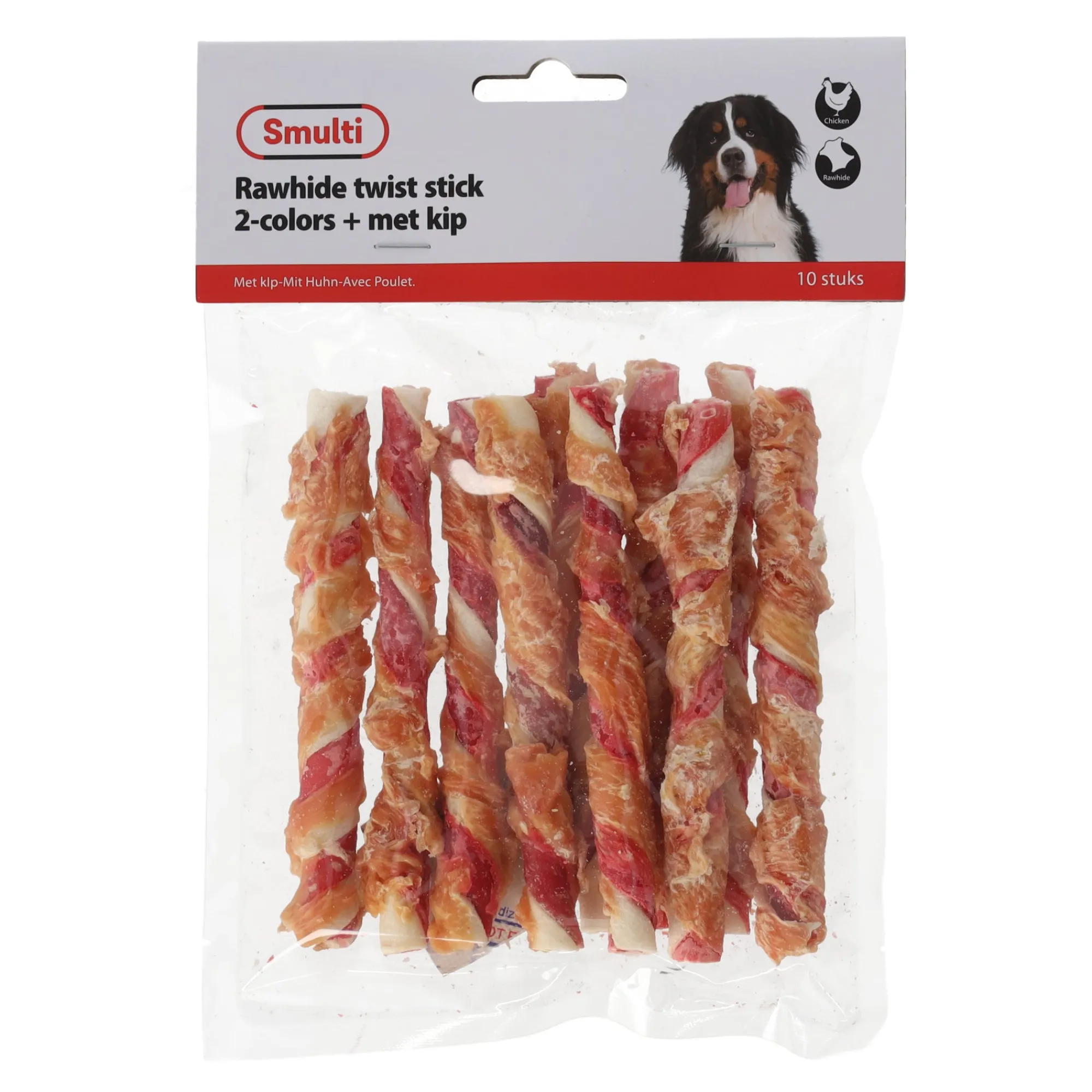 Smulti Hondensnacks>Hondensnack kip stick 12cm duo 10st