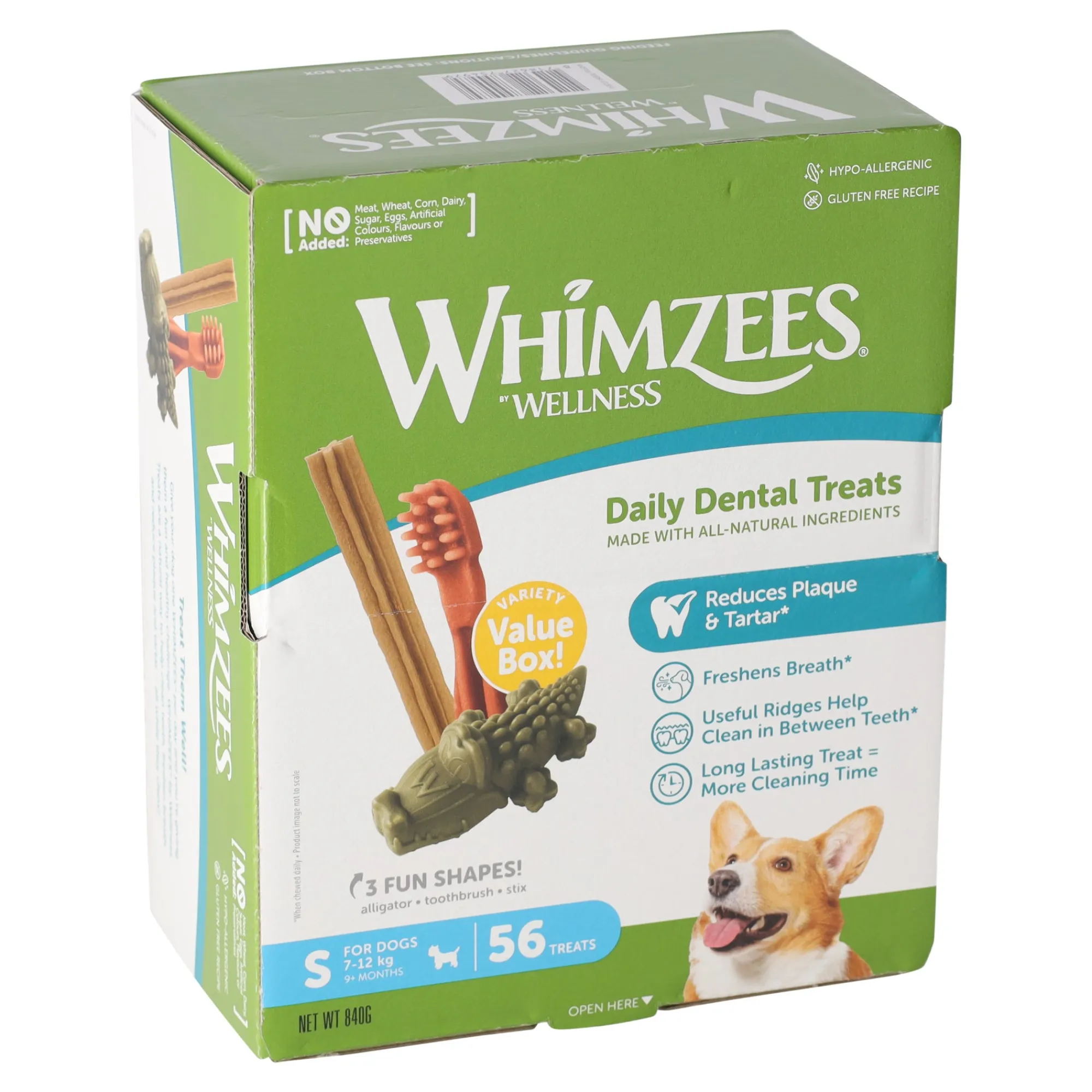 Whimzees Hondensnacks>Hondensnack variety box S 56st