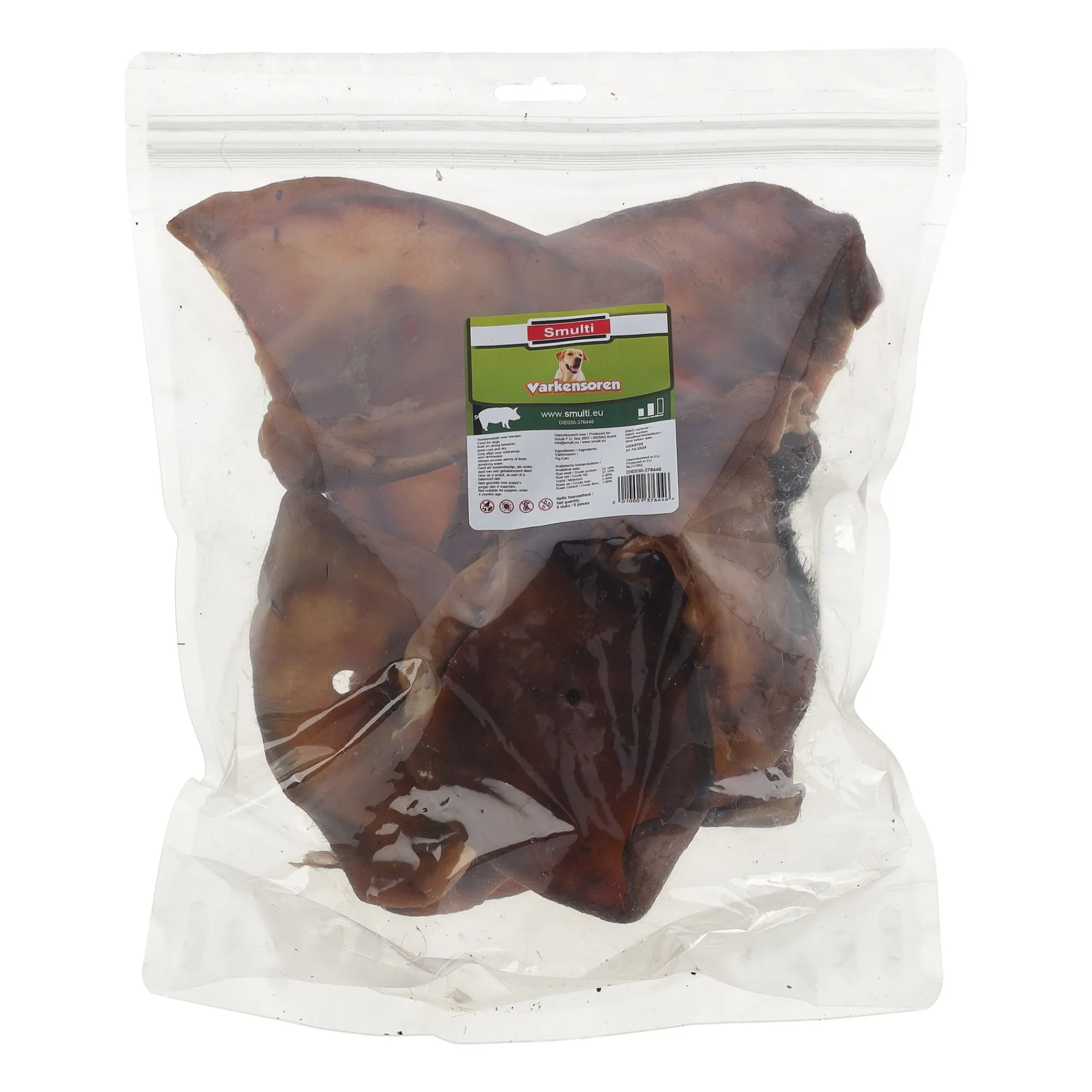 Smulti Hondensnacks>Hondensnack varkensoor groot 9st