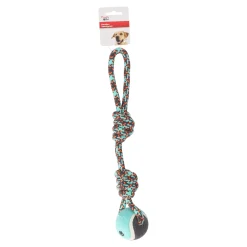 Friendly Pet Hondenspeelgoed>Hondenspeelgoed Riva touw twist + bal groen 38cm