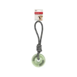 Friendly Pet Hondenspeelgoed>Hondenspeelgoed touw met band TPR 30cm