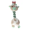 Friendly Pet Hondenspeelgoed>Hondenspeelgoed touw+pluche koe 38cm
