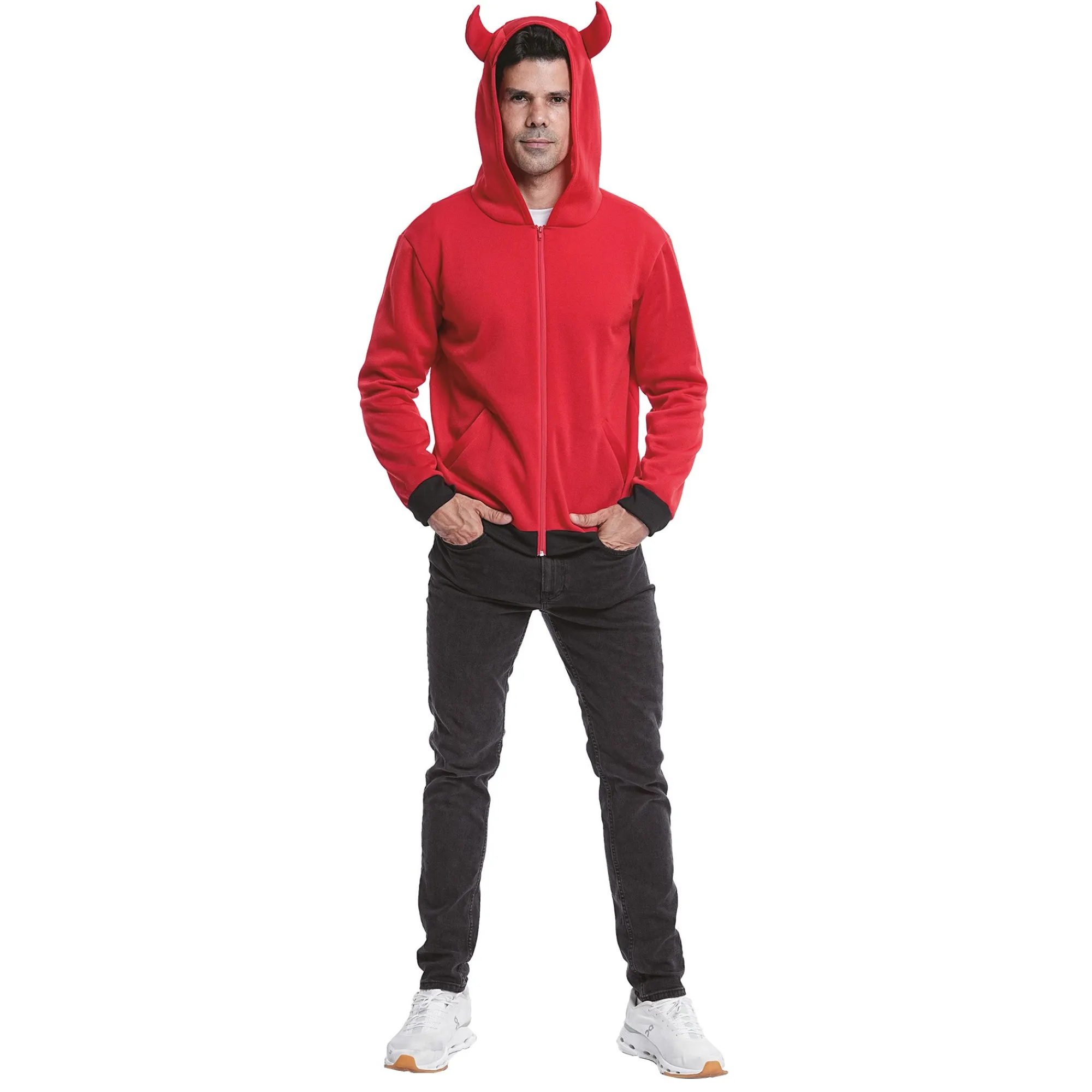 Van Cranenbroek Herenkostuums>Hoodie rode duivel S