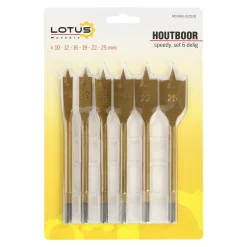 Lotus Toebehoren Elektrisch Gereedschap>Houtboor speedy set 6-delig