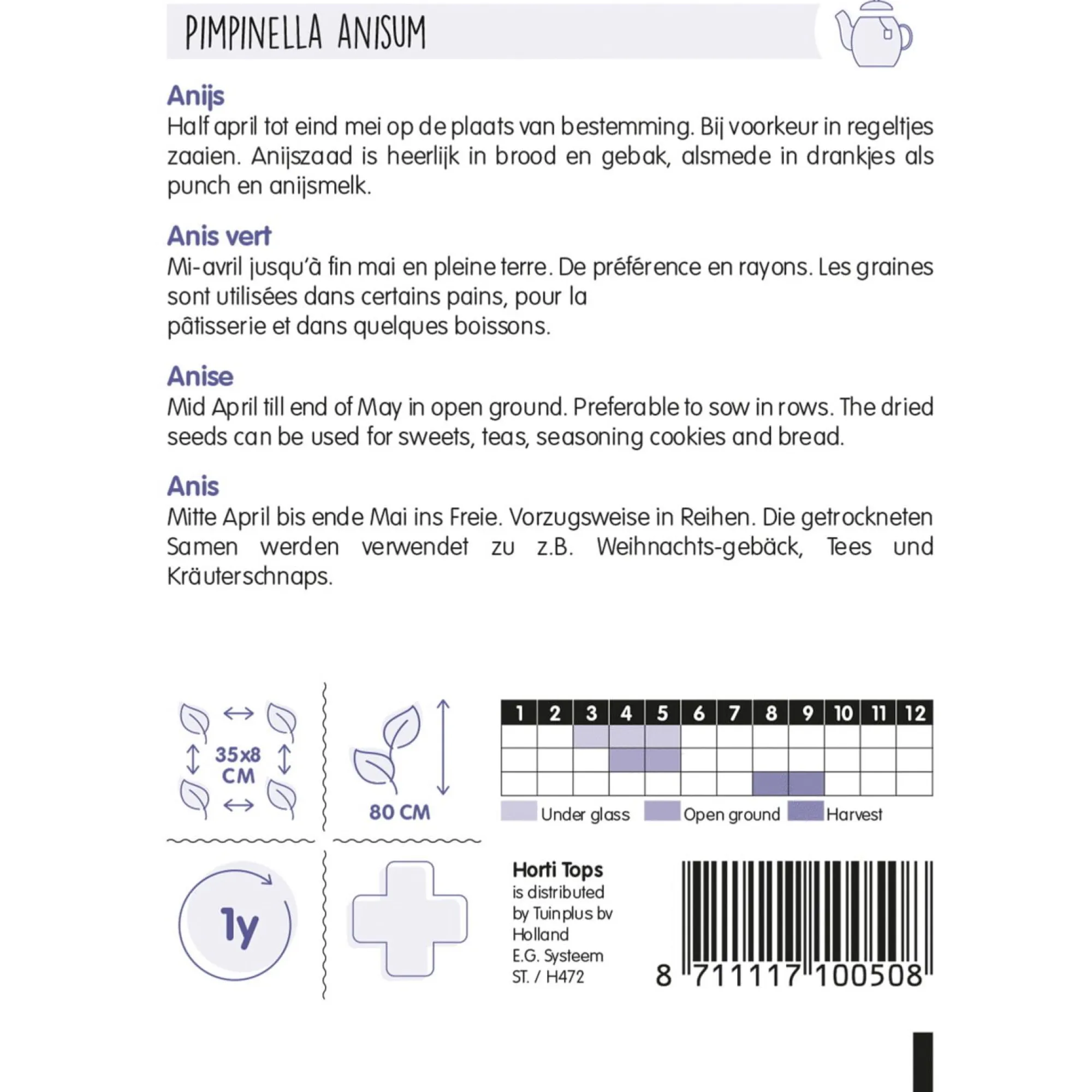 Horti Tops Moestuin>HT Anijs