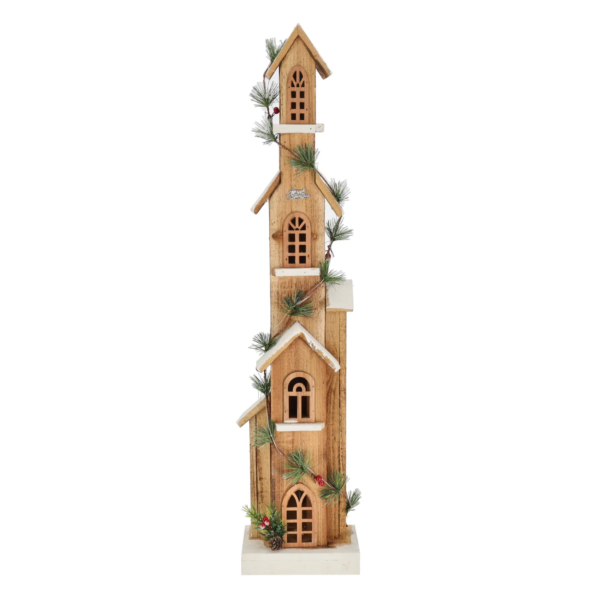 O'malley Kerstdecoratie>Huis kerst 80 cm, 20 LED