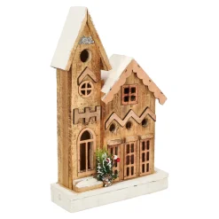 O'malley Kerstdecoratie>Huis kerst 38 cm 5 LED