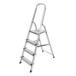 Lotus Schoonmaken>Huishoudtrap 4 treden aluminium pro