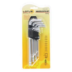 Lotus Handgereedschap>Inbussleutelset kogel middel 9-delig
