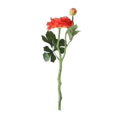 O'malley Kunstplanten En Kunstbloemen>Japanse roos oranje 36 cm